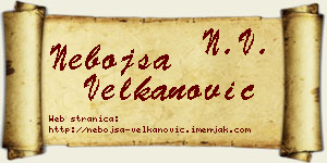 Nebojša Velkanović vizit kartica